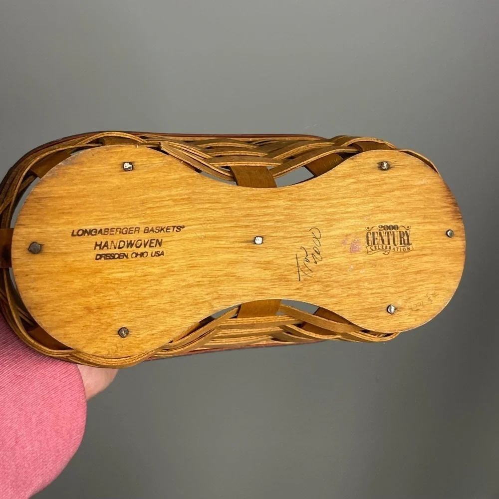 2000 Longaberger Barbecue Buddy Basket Small